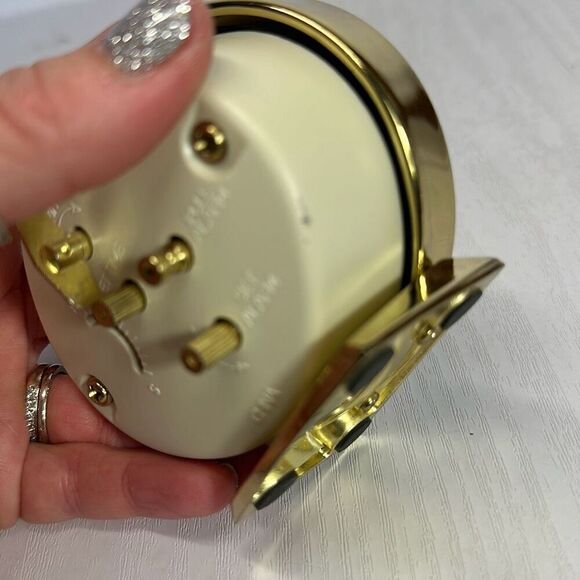 Vintage Westclox Baby Ben Wind Up Gold Alarm Clock Works - Picture 8 of 8